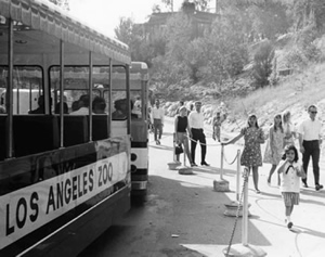 Los Angeles Zoo people mover, 1960's